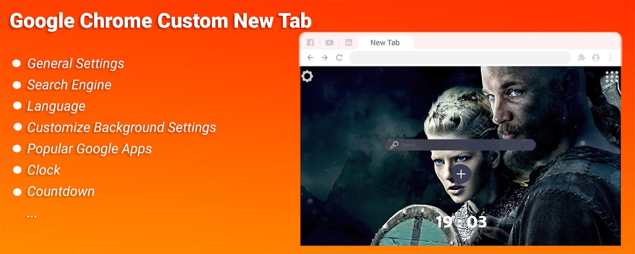 Vikings New Tab Preview image 1