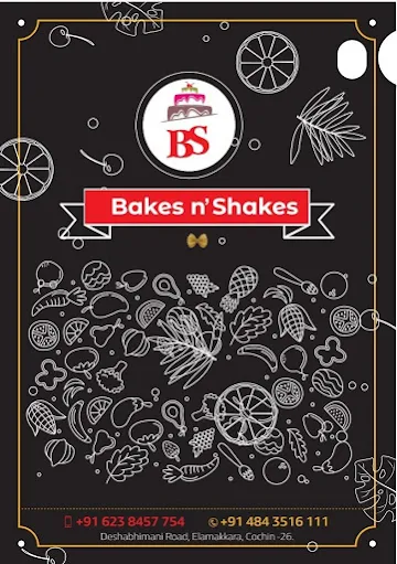 Bakes N' Shakes menu 