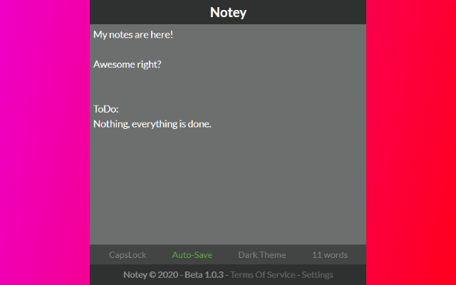 Notey - Quick notes in browser! Preview image 4