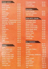 Amar's Cafe menu 1