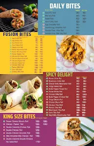 Bombay Rolls menu 2