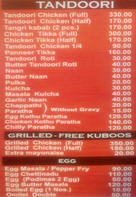 R K Biriyani menu 5