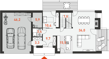 Idealny 2 - Rzut parteru