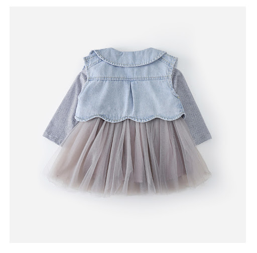 Title 5, Two-piece dress for girls, perfect for play and...