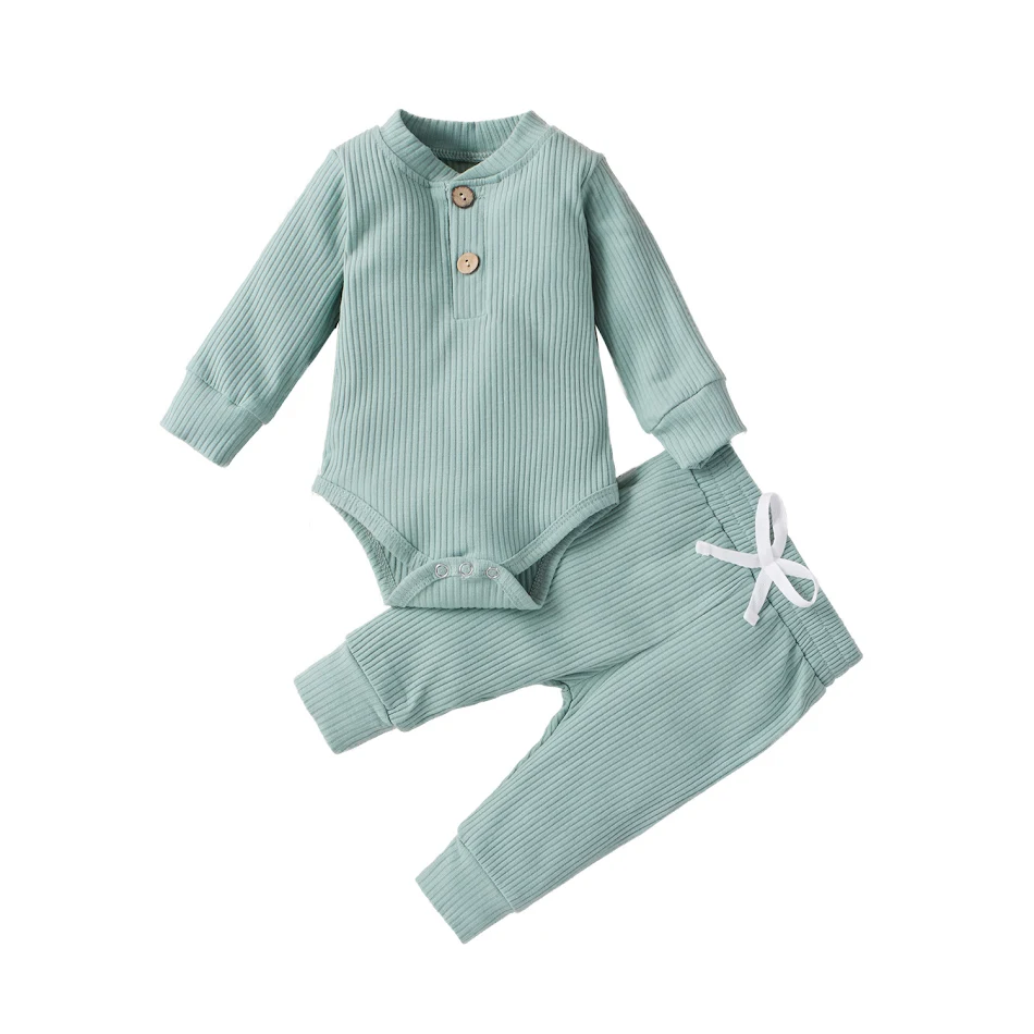 Infant cotton long-sleeved jumpsuit trousers suit, soft and comfortable, perfect for everyday wear and play, ensuring ma