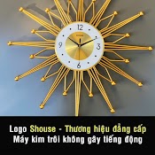 Đồng Hồ Treo Tường Kim Trôi Shouse A203 Hiện Đại Sang Trọng Không Gây Tiếng Động Cho Phòng Khách Chung Cư