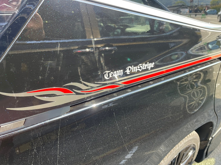 ヴォクシーのチームピンスト・耶馬渓MT・90お披露目・ピンスト貼り・奏製作所ランディに関するカスタム事例の投稿画像7枚目