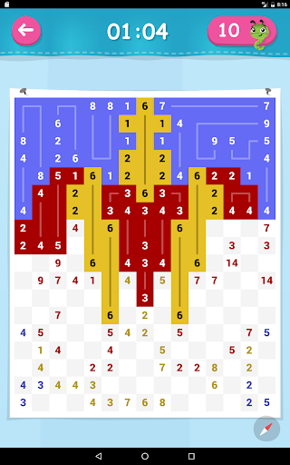 Link-a-Pix ✎ Picture Path Paint by Numbers Puzzle