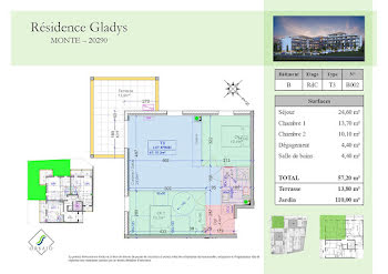 appartement à Monte (2B)