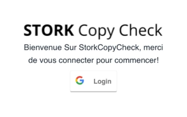 Stork Copy Check chrome extension