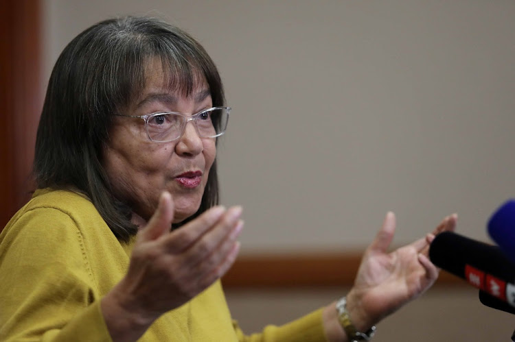 Patricia de Lille during her press conference at the Cullinan Hotel in Cape Town after she was ousted by the Democratic Alliance on May 8 2018.