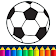 Jeu de football coloriage icon