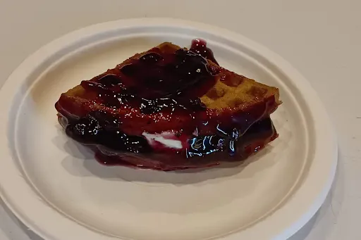 Blueberry Cream-Cheese Waffle
