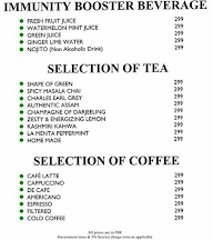 Tea And Lounge (Radisson Blu Atria) menu 2