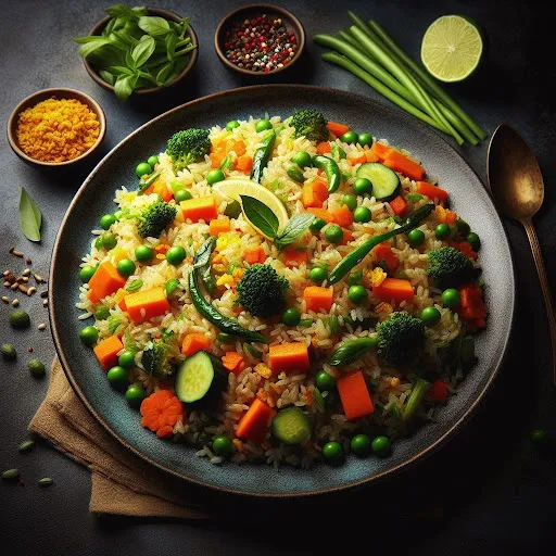 Veg Fried Rice [Serves 1]