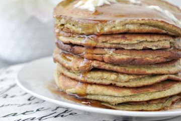 Low Carb Keto Banana Nut Protein Pancakes