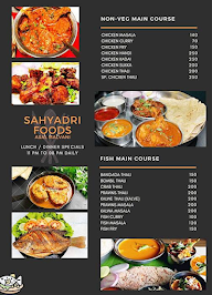 Sahyadri Refreshments menu 2