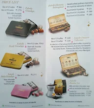 Fabelle Exquisite Chocolates menu 4