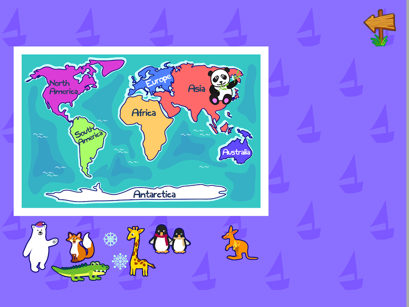 ChanMaliChan World Map Game Screen 1