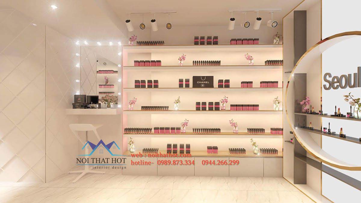 thiết kế shop mỹ phẩm nhỏ 4