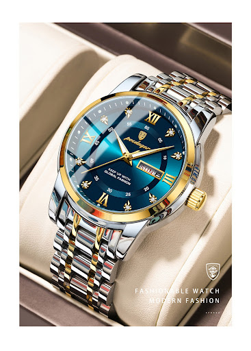 Title 1, Waterproof Mens Double Calendar Luminous Quart...