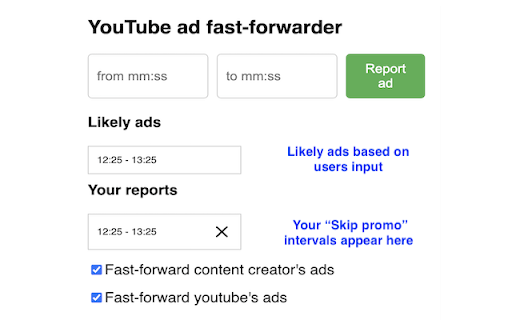 Youtube ad fast-forwarder