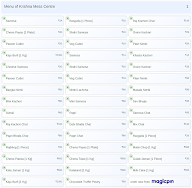 Krishna Mess Centre menu 1