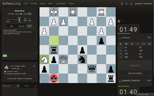 Lichess Opponent Information