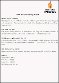 Western Barbeque menu 2