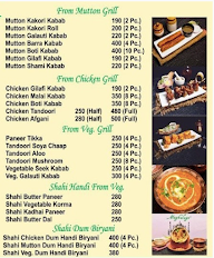 Mughalage Food menu 1
