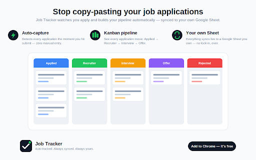 Job Tracker — Auto Capture screenshot 1