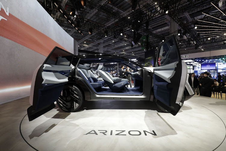 A Nissan Arizon concept electric sport utility vehicle is shown at the Shanghai Auto Show in Shanghai, China, on April 18 2023. Picture: QILAI SHEN/BLOOMBERG