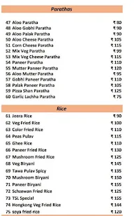 The Spice Life menu 1