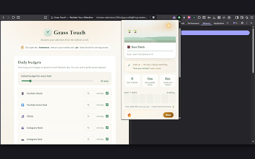 Grass Touch — Reclaim Your Attention screenshot 1