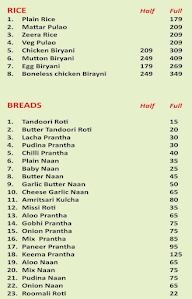 Jyopu's Tandoori Junction menu 3