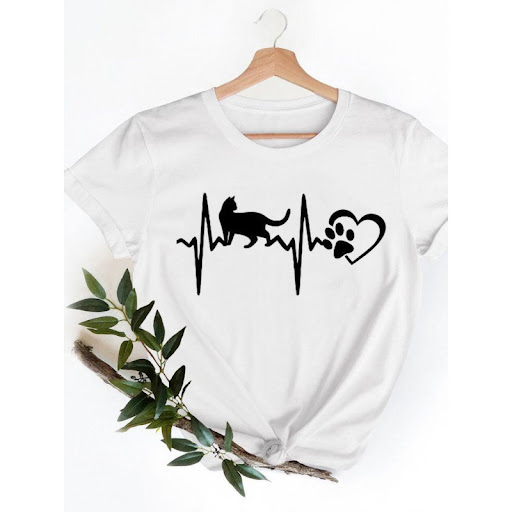 Title 3, Clothing Cat Funny Animal Sweet 90s Summer Spri...