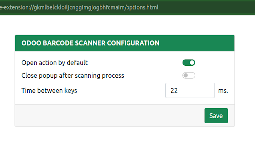 Odoo Barcode Scanner