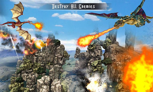 Last Battle of Dragons in Village