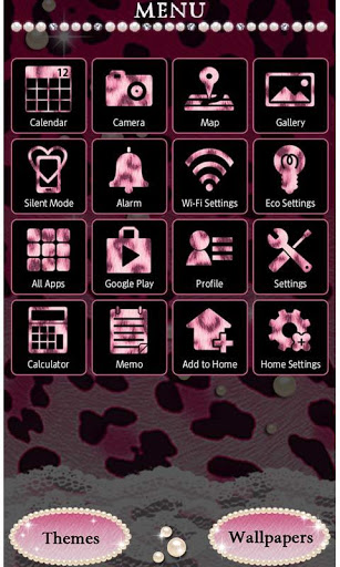 Screenshot Pink Leopard Pearl Theme +HOME