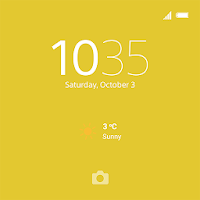 Xperia™ Theme: Yellow