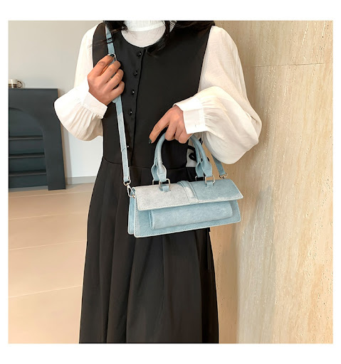 Title 7, Fashion Crossbody Western Style Handbag Solid C...