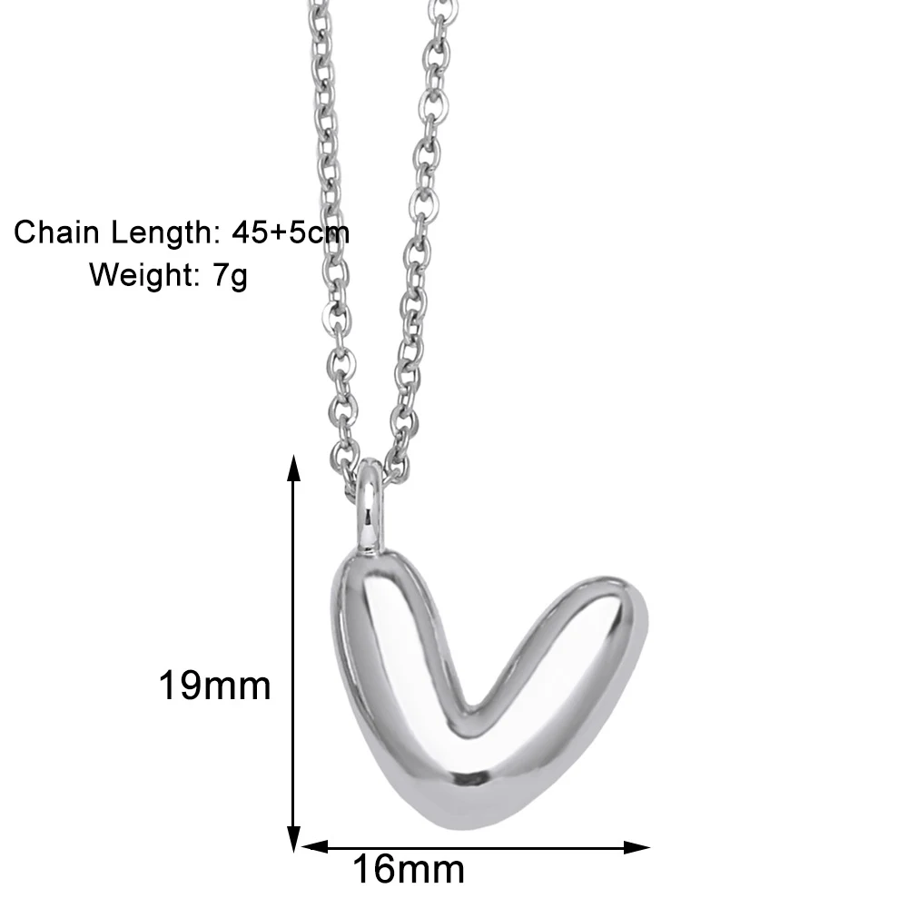 Title 8, Collier avec pendentif de 26 lettres anglaises ...