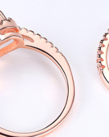 Bague classique pour femme en forme - 2
