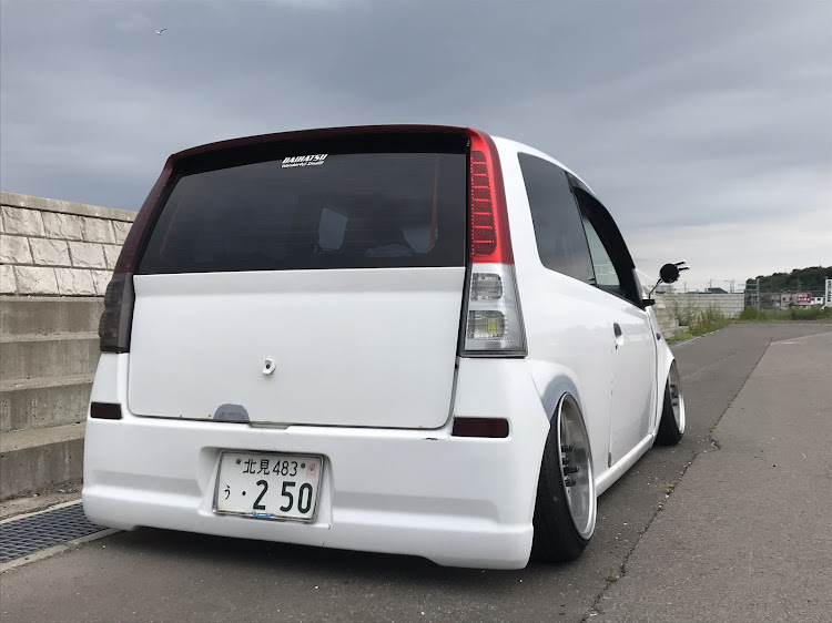 ミラの他車種流用・エアサス・車高調整・比較画像・ミラL250に関するカスタム事例の投稿画像2枚目