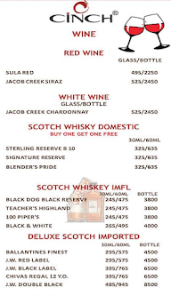 Cinch Restaurant & Lounge Bar menu 2