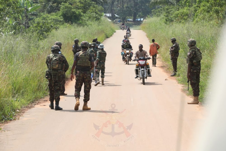 Kenyan troops heighten patrols in DRC.