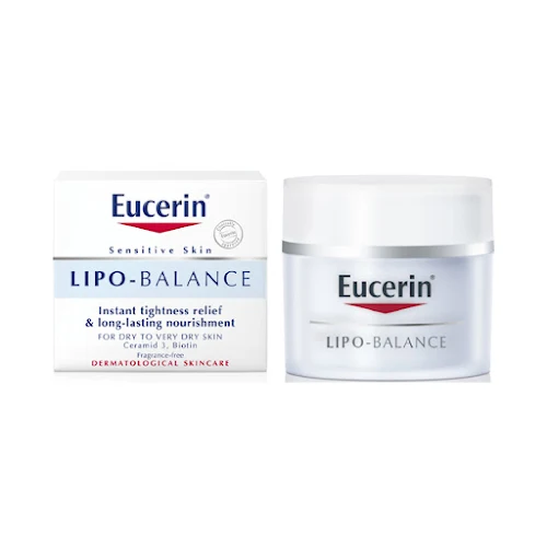 Kem Dưỡng Ẩm Eucerin Dịu Nhẹ Cho Da Khô Ráp 50ml Lipo Balance