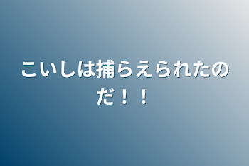 こいしは捕らえられたのだ！！