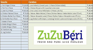 ZuZuBeri menu 1