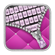 Diamond Zip Pink Keyboard  Icon